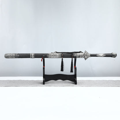 Handmade 1095 steel black scabbard for Chinese Han Dynasty swords