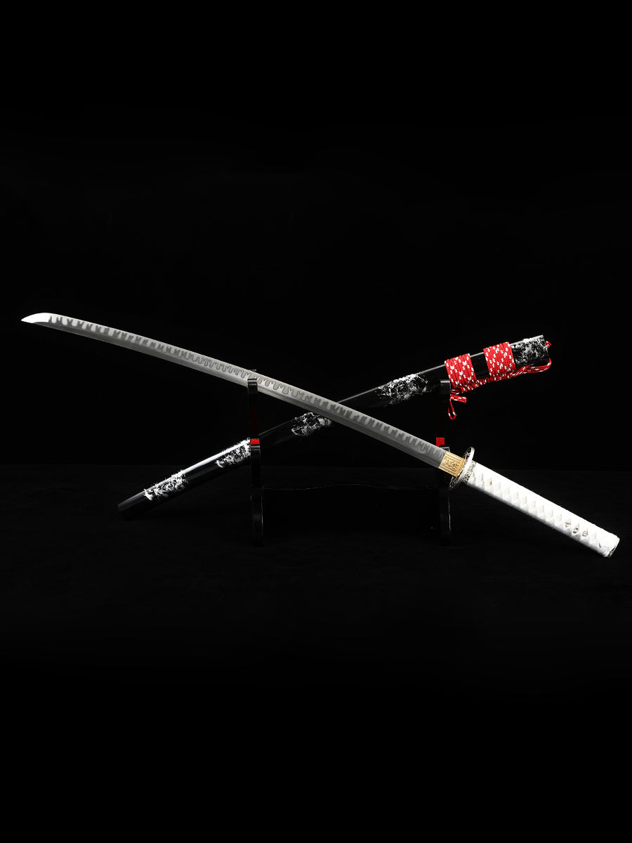 Japanese samurai sword handmade forging T10 steel production decoration collection