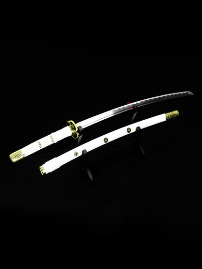 Role playing Samurai sword 1060 steel made white