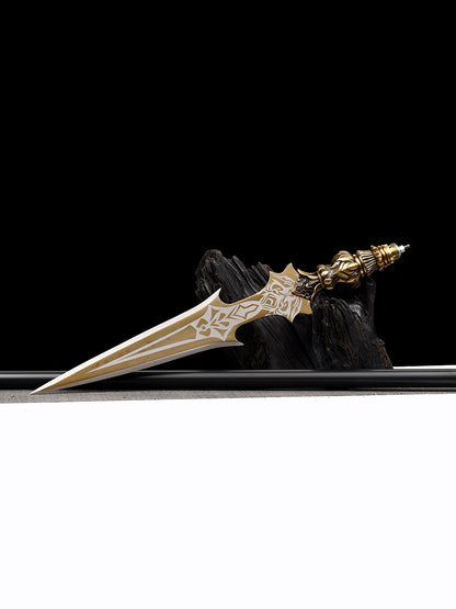 Eighteen weapons decoration collection, Nezha same style lotus spear, yellow