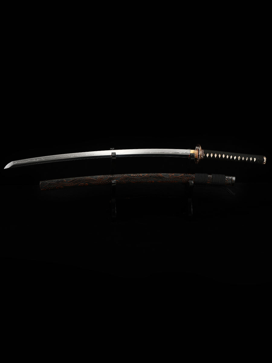 Handmade Katana,Japanese Samurai Sword Katana,T10 High Carbon Steel Clay Tempered,