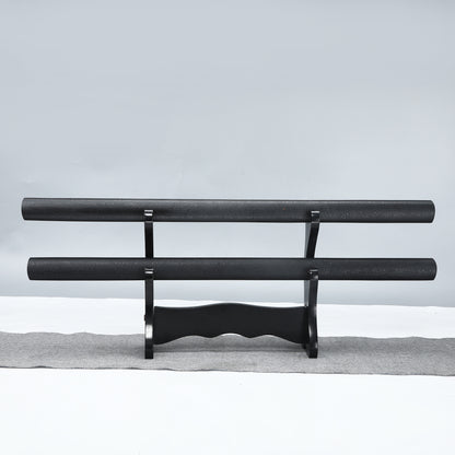 (168)Manganese steel hand forged authentic, Japanese samurai sword is a unique gift for men double-pole