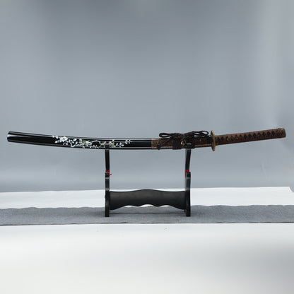 HERO SWORD HandmadeSamurai Katana Hand Forged Folded Steel Japanese Samurai Sword Full Tang Sharp Blade