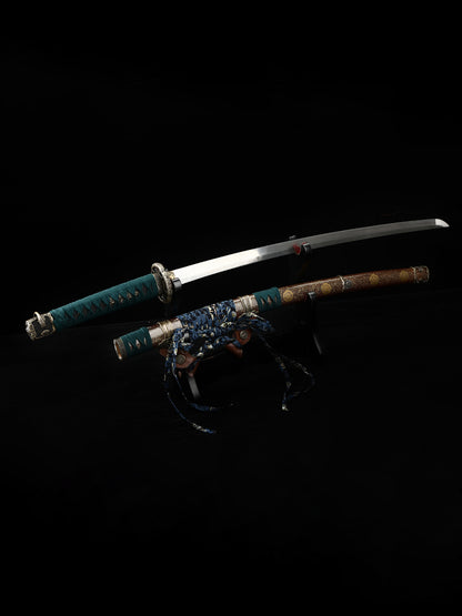 Japanese samurai sword Damascus Steel