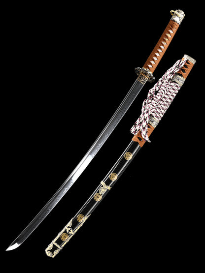 Handmade Razor Sharp Katana Sword Real Clay Tempered T10 Steel Blade Japanese Samurai Sword