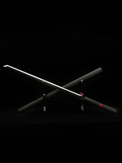 Japanese Anime Sword Grass Mat Sword Black Sheath Decoration Collection