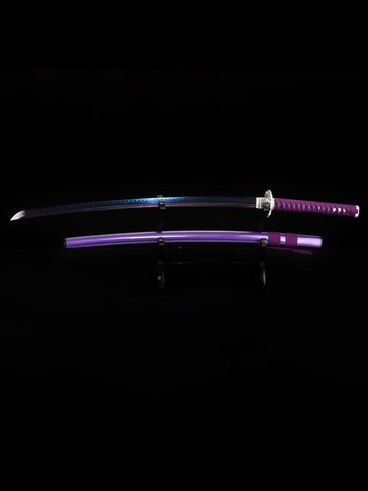 Purple samurai sword T10 steel