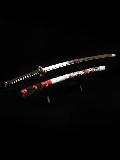 (27)Hand-made Japanese katana T10 steel blade
