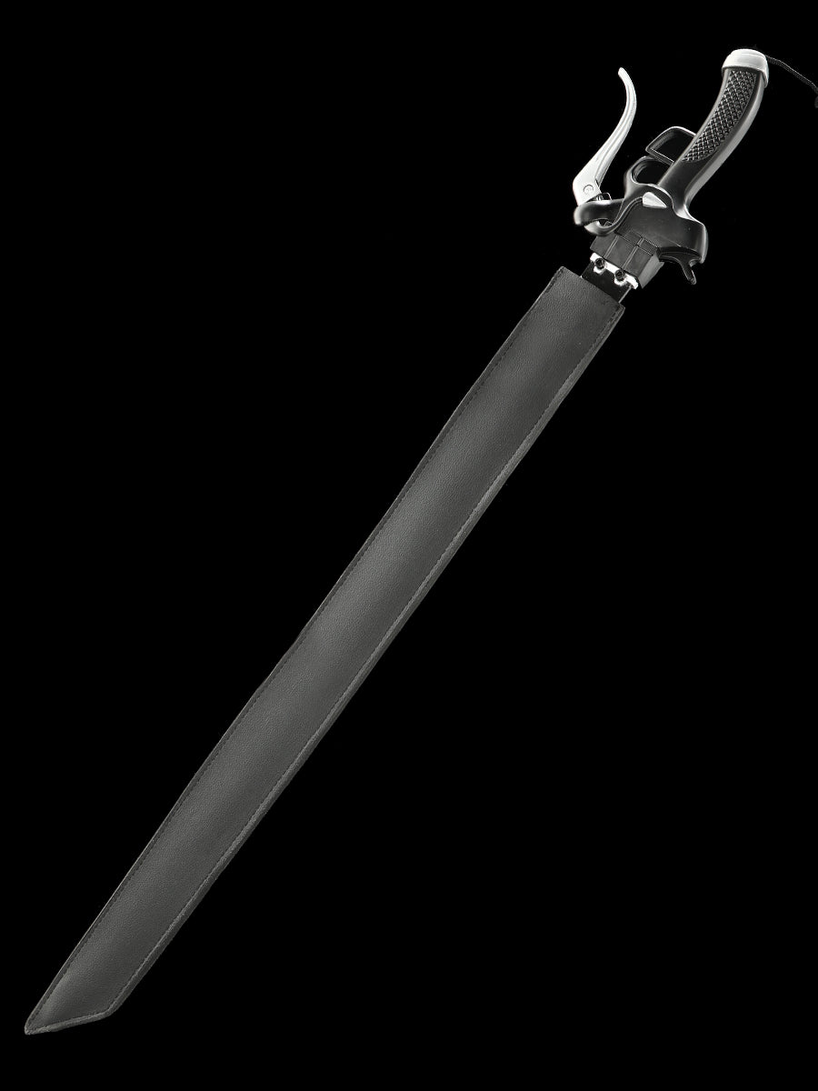 (A43)Pistol Handle Role Playing Knife Black Blade