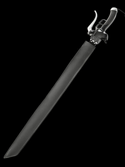 (A43)Pistol Handle Role Playing Knife Black Blade