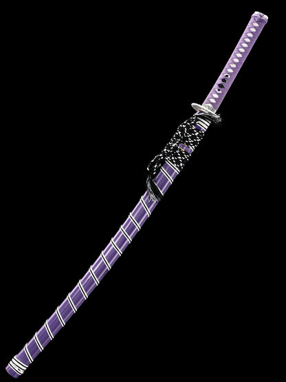 (84)Manganese steel 1095 steel roasted blue hand carved dragon hand forged authentic, 1060 steel baked black Japanese samurai sword