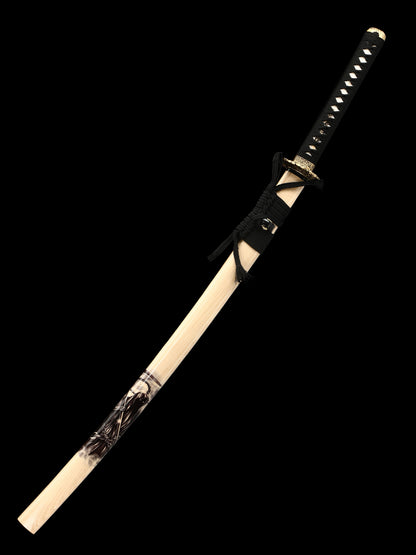 Aut Japanese knife made of Damascus steel with twisted patterns, hand forged and sharpened(79)