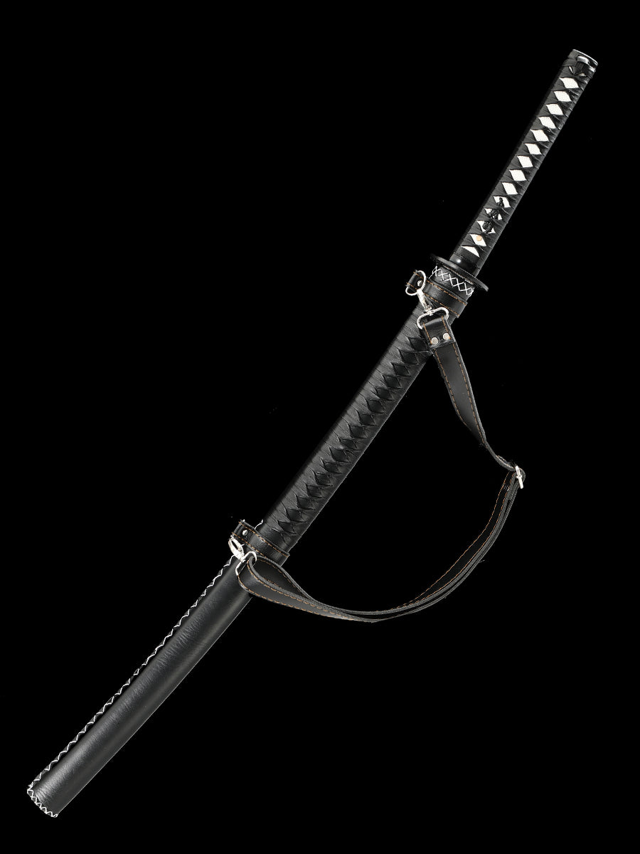 （z4）Handmade samurai sword strap in black