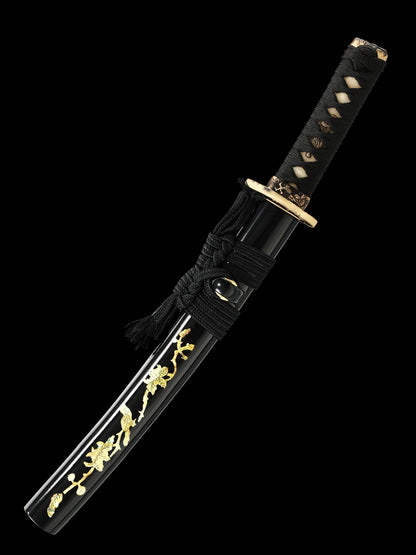 Handmade Damascus steel covered earth burning blade all copper knife Tan