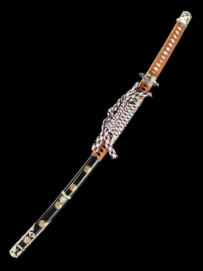 Handmade Razor Sharp Katana Sword Real Clay Tempered T10 Steel Blade Japanese Samurai Sword
