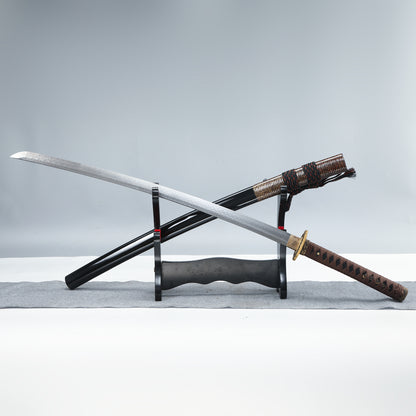 HERO SWORD HandmadeSamurai Katana Hand Forged Folded Steel Japanese Samurai Sword Full Tang Sharp Blade