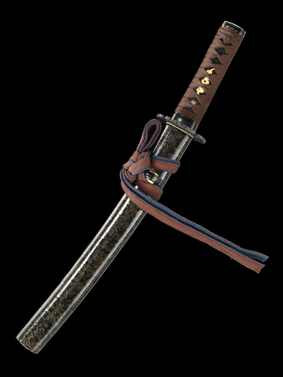 Japanese 20Inch   1095钢 Katana Samurai Sword Sharp Full Tang Blade baked black grinding pattern ﻿