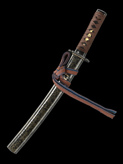 Japanese 20Inch   1095钢 Katana Samurai Sword Sharp Full Tang Blade baked black grinding pattern ﻿