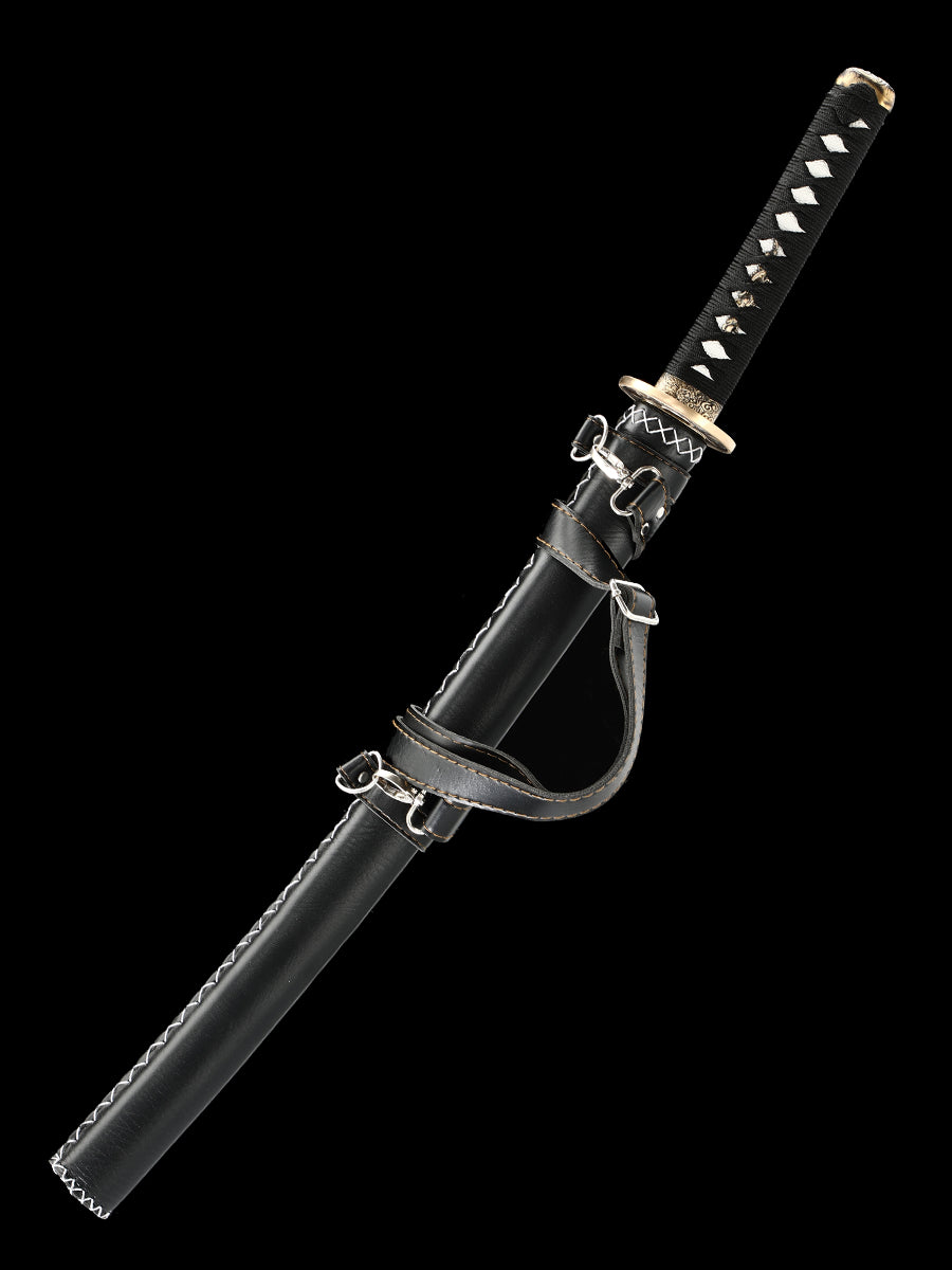 Damascus steel forged sheath can be backed in black