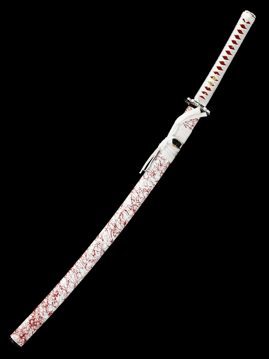 (87)Handmade Katana Samurai Japanese Damascus Steel Real Sword Full Tang Sharp