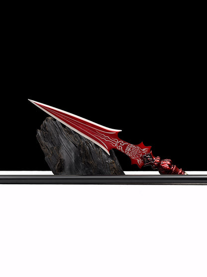 Eighteen weapons decoration collection, Nezha's same lotus spear, red