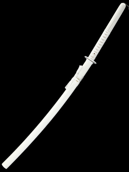(6)Sleeve white Tang katana 1060T10 High Carbon Steel Sharp  Practical authentic Japanese katana cosplay