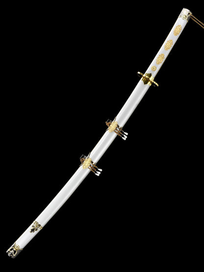 (A020)Handmade Japanese Tachi Odachi Sword High Manganese Steel With  black Blade