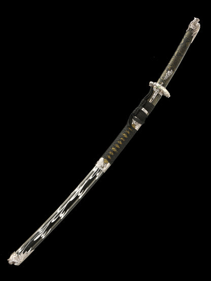 Handmade authentic Japanese samurai sword 1095 steel gray sword Tan exquisite gift