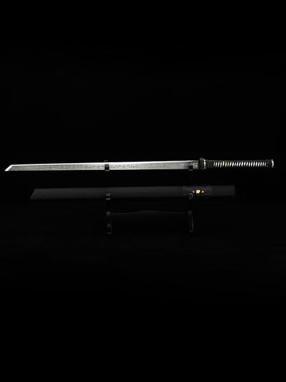 Japanese Ninja Straight Blade 1095 Steel Production Battle Preparation