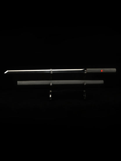 Japanese Anime Sword Grass Mat Sword Black Sheath Decoration Collection