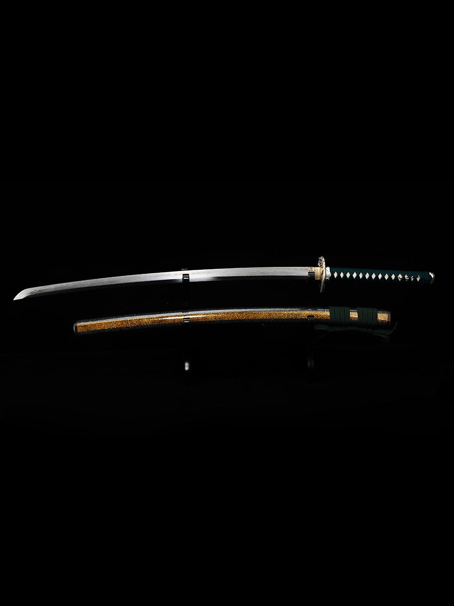 Japanese sword high-end samurai sword all copper snake sword Tan exquisite scabbard battle preparation