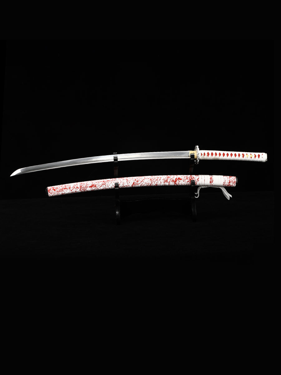 (87)Handmade Katana Samurai Japanese Damascus Steel Real Sword Full Tang Sharp