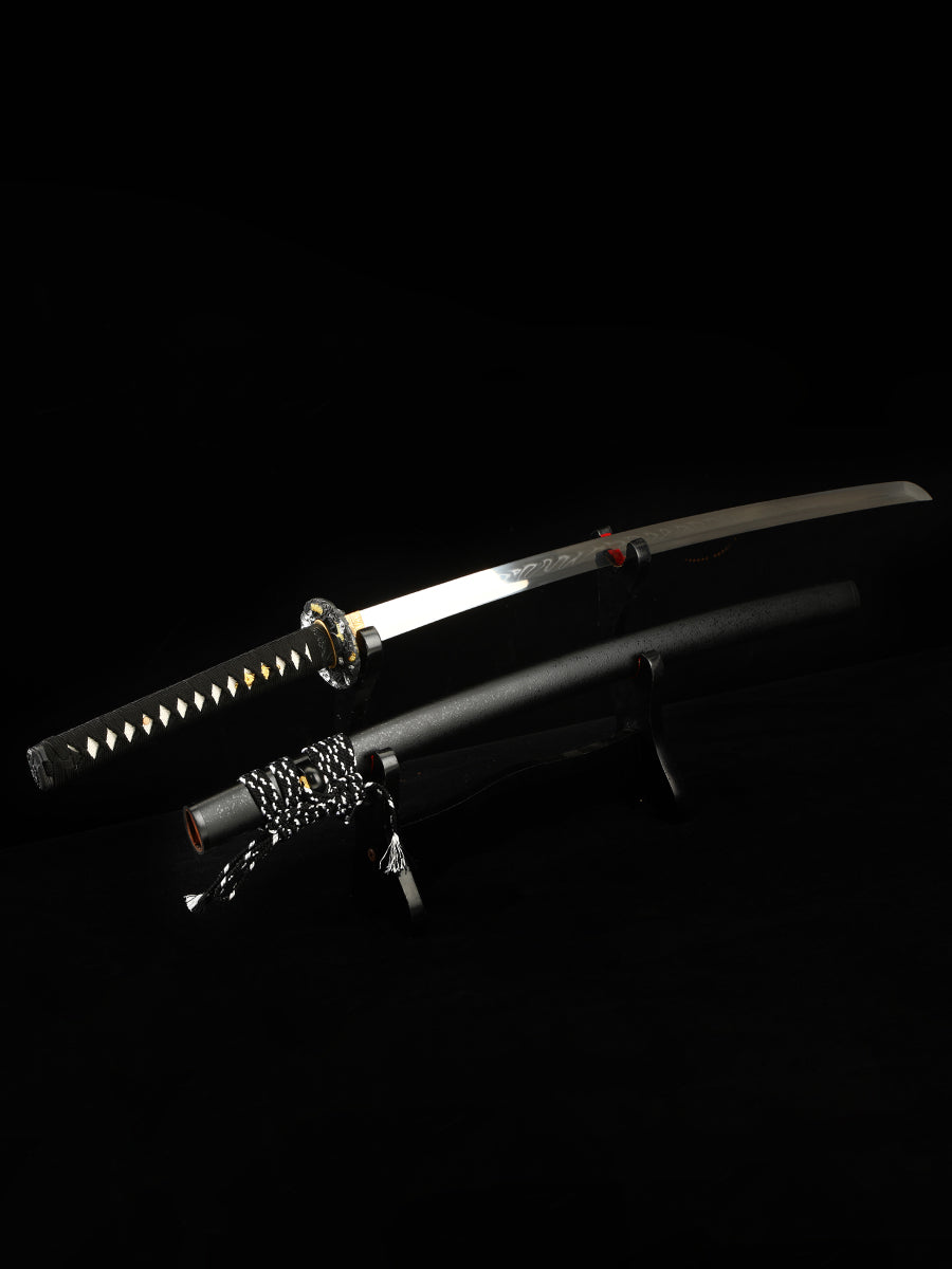Hand forged samurai sword, dragon sword, Tan T10 steel production