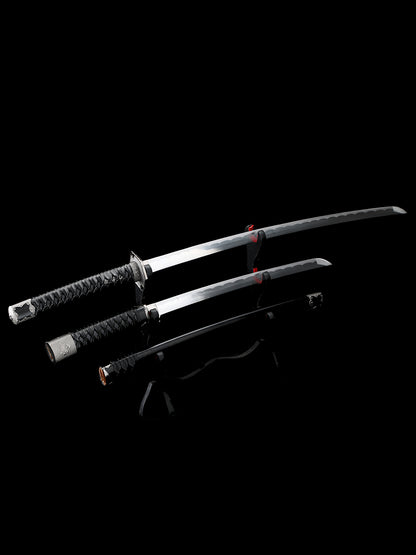 （47）Japanese samurai sword handmade mother and child knife made of 1095 steel