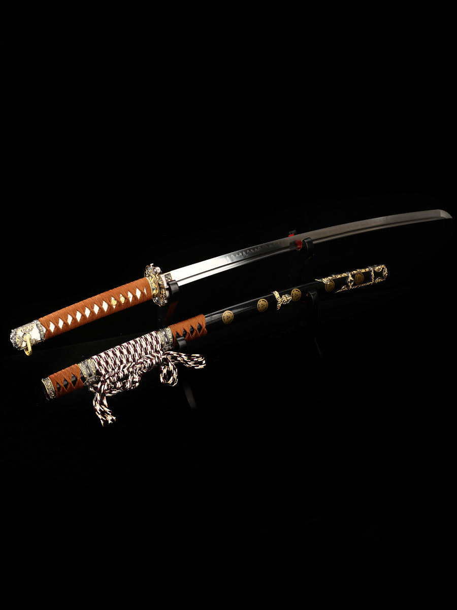 Handmade Razor Sharp Katana Sword Real Clay Tempered T10 Steel Blade Japanese Samurai Sword