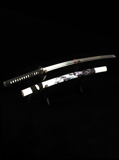 Japanese samurai sword handmade 1095 steel forging