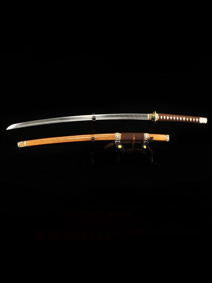 (26)Handmade Japanese Tachi Odachi Sword Pattern Steel Full Tang