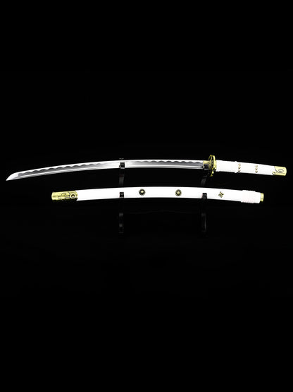 Role playing Samurai sword 1060 steel made white