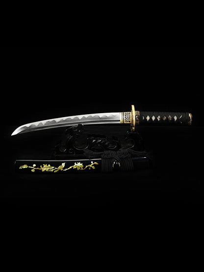 Handmade Damascus steel covered earth burning blade all copper knife Tan