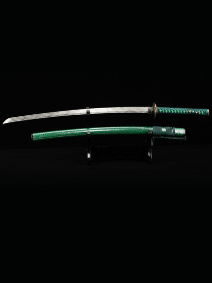 Japanese samurai sword hand forged Damascus steel