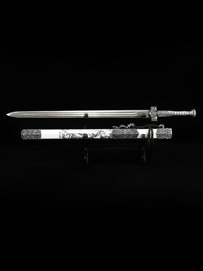 Chinese Sword Film and Television Sword Costume Collection Sword 1090 Steel Sheath Hand drawn Pattern（94）