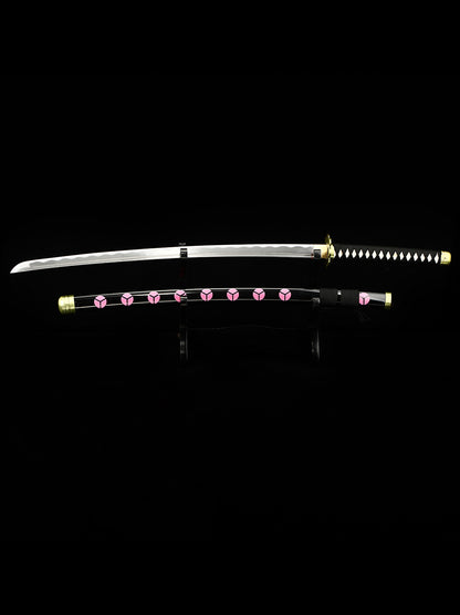 (A014)One Piece series (Akimizu Samurai sword)Japanese samurai katana carbon steel COS men's fine gift series(46)