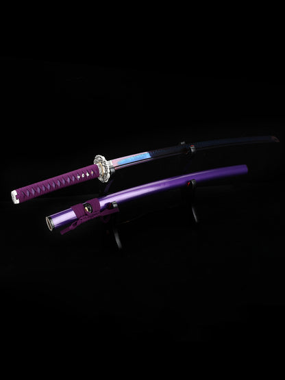 Purple samurai sword T10 steel