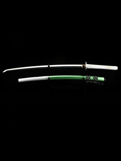 Japanese Katana  1095 steel hand polished mirror blade Hand drawn scabbard sharp combat readiness(81